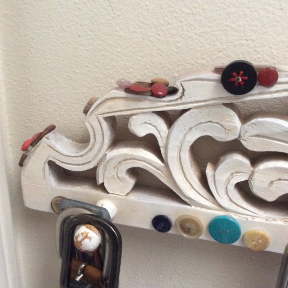 Wood Handmade Coat Hook Button peg Hanger - Picture 7 of 11